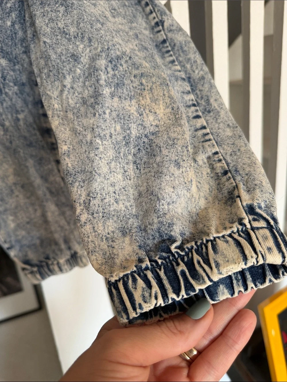 Vintage Little Levi's Acid Wash Denim Jumpsuit with Pocket Patch
